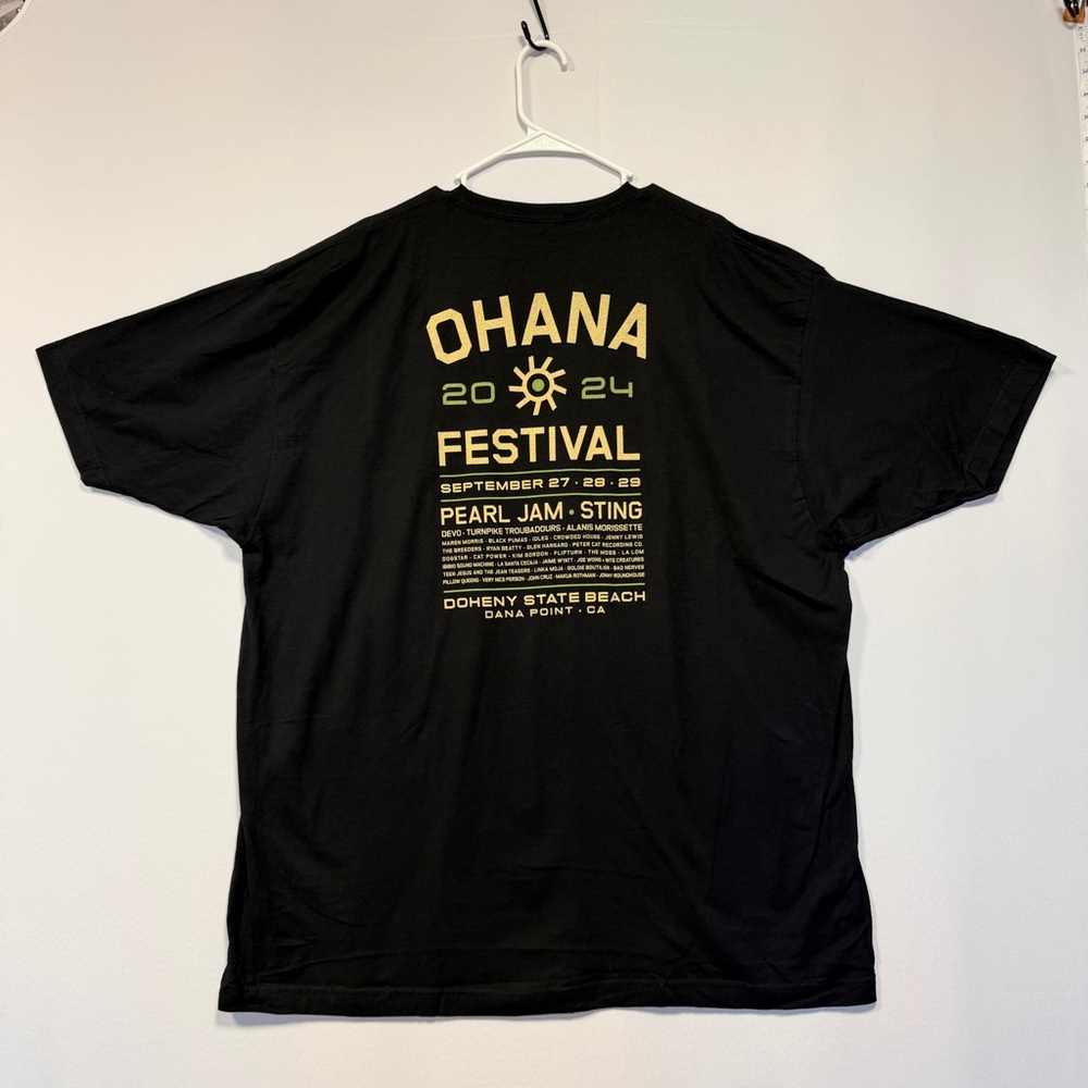 Ohana Festival 2024 Concert Tee XXXL Pearl Jam Sting Dana Point Band Shirt 3XL